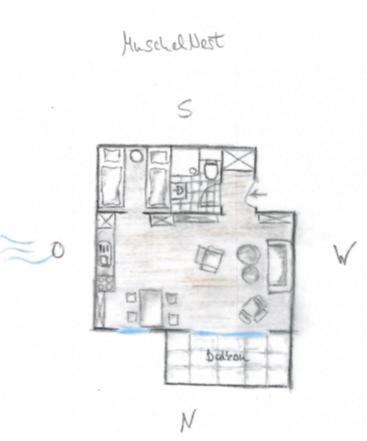 Fewo1846 Strandresidenz Wassersleben - Muschelnest - Stilvolles Studioapartment Mit Balkon Харисле Екстериор снимка